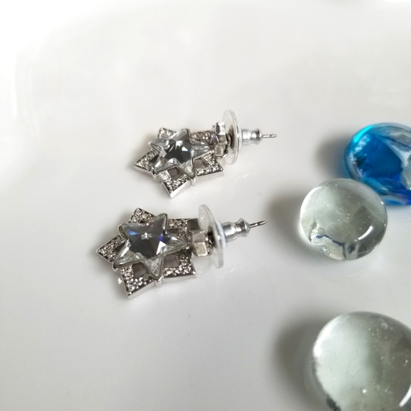 🌟Swarovski All Stars Aligned Drop Earrings Dangle Earrings Fairy Sparkle🌟🌟 - Picture 3 of 8